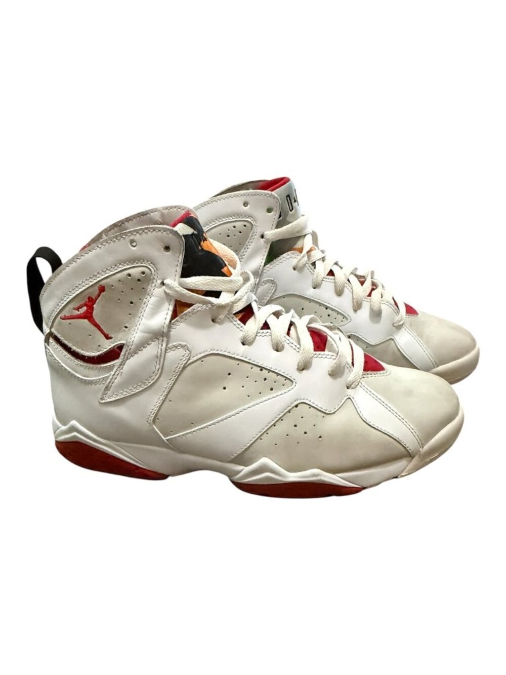 Nike Air Jordan 7 Hare CDP Retro Countdown 2007 Size 10 White Red 394775-102